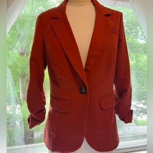 Maurices rustic orange Blazer Classic Tailored Suit Jacket